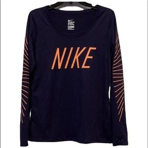 NIKE Dri-Fit Long Sleeve Graphic Top